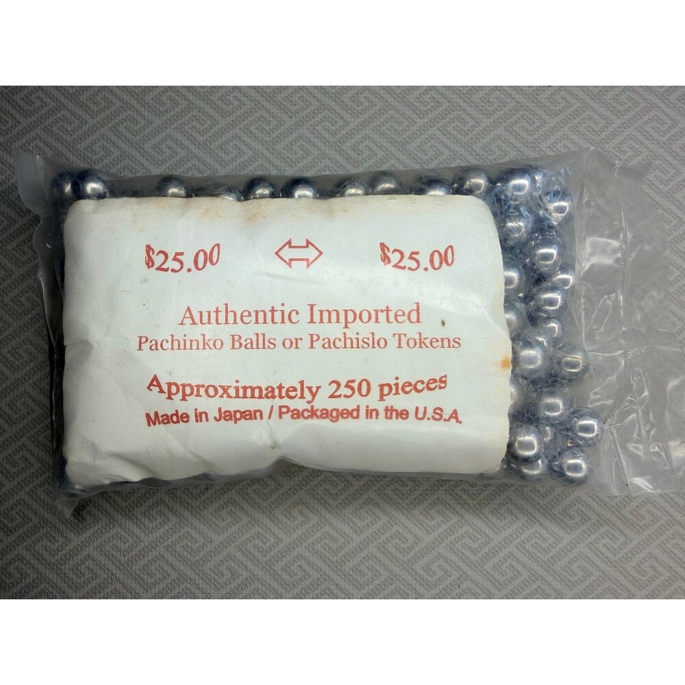 Authentic Imported Pachinko Balls Pachislo Tokens 1 CM  250 Pieces JAPAN